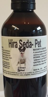 An amber bottle contains 200ml Formulated herbal extract