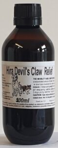 Amber bottle contains 200ml of Devil's Claw extract