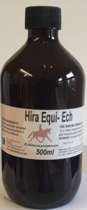An amber bottle contains 500ml of Echinacea purpurea extract