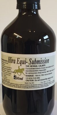 An amber bottle contains 500ml of Formulated herbal extract