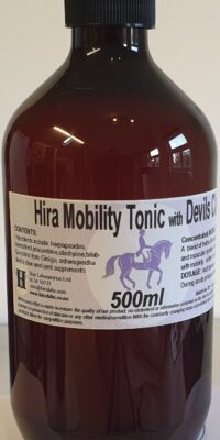 An amber bottle contains 500ml of Formulated herbal tonic